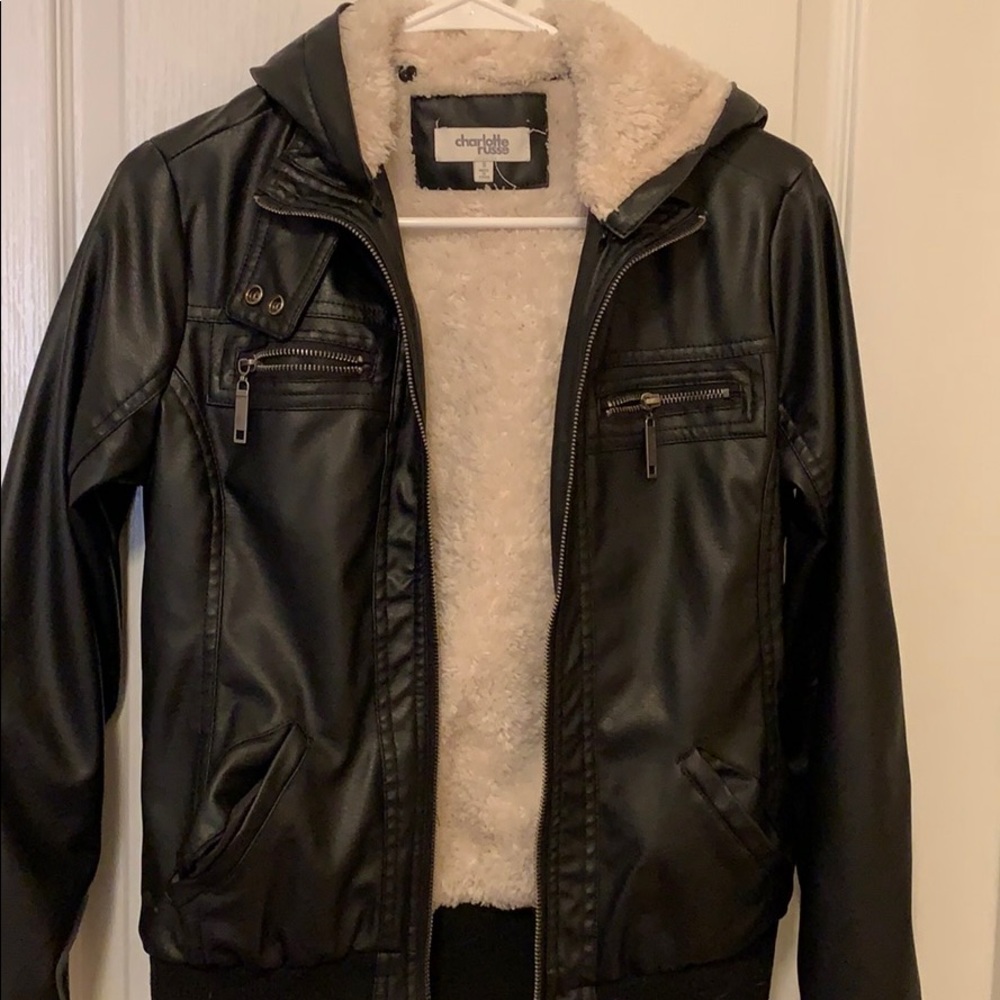 Charlotte Russe women’s leather jacket